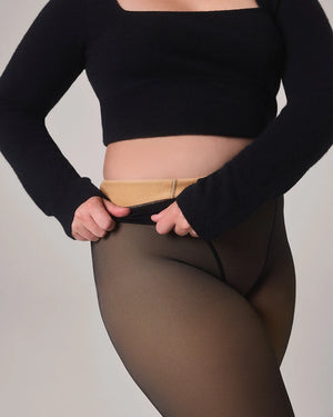 TOAST - FLEECE-LINED TIGHTS - SHEER ILLUSION